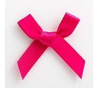 Italian Options Satin Craft Bows 100-Piece Pack, 3 cm Bow Width, Cerise
