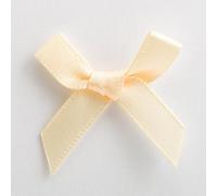 Italian Options Satin Craft Bows 100-Piece Pack, 3 cm Bow Width, Cream