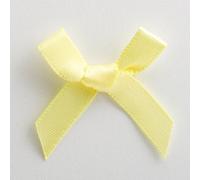 Italian Options Satin Craft Bows 100-Piece Pack, 3 cm Bow Width, Lemon