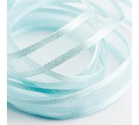 Italian Options - Satin Edge Organza Ribbon - 25mm x 25M - Duck Egg Blue