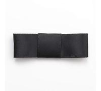 Italian Options Satin Ribbon Bows, Modern, Flat, Self Adhesive Mini Bow Decorations for Crafts, Gifts, Sewing, Hair Bow, Wedding Stationery, Floristry, Cakes, Crafting, Black, 12 Pack, 5cm