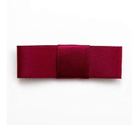 Italian Options Satin Ribbon Bows, Modern, Flat, Self Adhesive Mini Bow Decorations for Crafts, Gifts, Sewing, Hair Bow, Wedding Stationery, Floristry, Cakes, Crafting, Burgundy, 12 Pack, 5cm