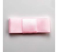 Italian Options Satin Ribbon Bows, Modern, Flat, Self Adhesive Mini Bow Decorations for Crafts, Gifts, Sewing, Hair Bow, Wedding Stationery, Floristry, Cakes, Crafting, Pale Pink, 12 Pack, 5cm