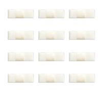 Italian Options Satin Ribbon Bows, Modern, Flat, Self Adhesive Mini Bow Decorations for Crafts, Gifts, Sewing, Hair Bow, Wedding Stationery, Floristry, Cakes, Crafting, Ivory, 12 Pack, 5cm