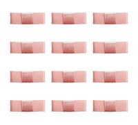 Italian Options Satin Ribbon Bows, Modern, Flat, Self Adhesive Mini Bow Decorations for Crafts, Gifts, Sewing, Hair Bow, Wedding Stationery, Floristry, Cakes, Crafting, Rose Gold, 12 Pack, 5cm