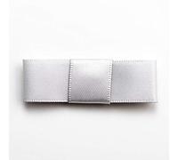 Italian Options Flat Satin Bows Self Adhesive 12-Piece Pack, 5 cm Bow Width, Silver