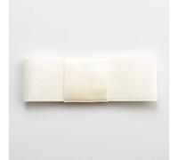 Italian Options Flat Satin Bows Self Adhesive 12-Piece Pack, 5 cm Bow Width, Ivory