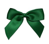 Italian Options Satin Ribbon Bows Self Adhesive 12-Piece Pack, 5 cm Bow Width, Bottle Green
