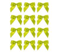Italian Options Satin Ribbon Bows Self Adhesive 12-Piece Pack, 5 cm Bow Width, Lime