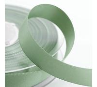 Italian Options Satin Ribbon, Fabric Ribbons for Gift Wrapping, Crafting, Balloons, Wedding Car, Presents, Cake, Christmas, Birthday, Gift Wrap Accessories, 38mm Wide x 25 Metre Roll, Sage Green