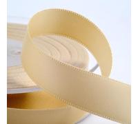 Italian Options Satin Ribbon, Fabric Ribbons for Gift Wrapping, Crafting, Balloons, Wedding Car, Presents, Cake, Christmas, Birthday, Gift Wrap Accessories, 3mm Wide x 50 Metre Roll, Cream