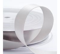 Italian Options Satin Ribbon, Fabric Ribbons for Gift Wrapping, Crafting, Balloons, Wedding Car, Presents, Cake, Christmas, Birthday, Gift Wrap Accessories, 3mm Wide x 50 Metre Roll, Silver