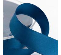 Italian Options Satin Ribbon, Fabric Ribbons for Gift Wrapping, Crafting, Balloons, Wedding Car, Presents, Cake, Christmas, Birthday, Gift Wrap Accessories, 10mm Wide x 25 Metre Roll, Smoke Blue