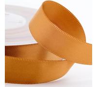 Italian Options Satin Ribbon, Fabric Ribbons for Gift Wrapping, Crafting, Balloons, Wedding Car, Presents, Cake, Christmas, Birthday, Gift Wrap Accessories, 38mm Wide x 25 Metre Roll, Antique Gold