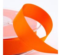 Italian Options Satin Ribbon, Fabric Ribbons for Gift Wrapping, Crafting, Balloons, Wedding Car, Presents, Cake, Christmas, Birthday, Gift Wrap Accessories, 3mm Wide x 50 Metre Roll, Orange