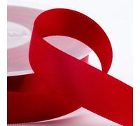 Italian Options Satin Ribbon, Fabric Ribbons for Gift Wrapping, Crafting, Balloons, Wedding Car, Presents, Cake, Christmas, Birthday, Gift Wrap Accessories, 3mm Wide x 50 Metre Roll, Ruby