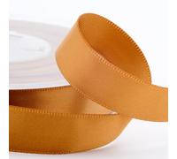 Italian Options - Satin Ribbon - Premium Double Sided - Antique Gold - 16mm x 25 Metre Rolls