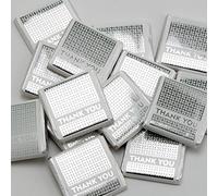 Italian Options Silver Thank You Chocolate Neapolitans (75 Chocolates)