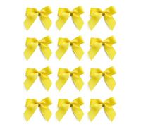 Italian Options Grosgrain Ribbon Bows Self Adhesive 12-Piece Pack, 5 cm Bow Width, Yellow