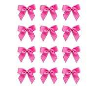 Italian Options Grosgrain Ribbon Bows Self Adhesive 12-Piece Pack, 5 cm Bow Width, Hot Pink