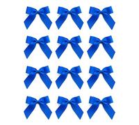 Italian Options Small Grosgrain Ribbon Bows, Self Adhesive Bows for Crafting, Gifts, Sewing, Hair Bow, Wedding Stationery, Floristry, Cakes, Crafts, Decorations, Royal Blue, 12 Pack, 5cm
