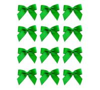 Italian Options Small Grosgrain Ribbon Bows, Self Adhesive Bows for Crafting, Gifts, Sewing, Hair Bow, Wedding Stationery, Floristry, Cakes, Crafts, Decorations, Emerald, 24 Pack, 5cm
