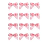 Italian Options Satin Ribbon Bows Self Adhesive 12-Piece Pack, 5 cm Bow Width, Pink