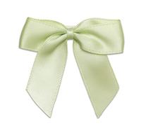 Italian Options Satin Ribbon Bows Self Adhesive 12-Piece Pack, 5 cm Bow Width, Light Green