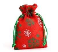 Italian Options Snowflake Christmas Bag, Small Favour Gift Bags, 10 x 14cm (10pcs)