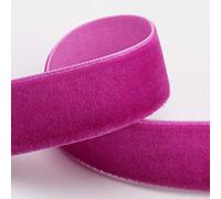 Velvet Ribbon 25mm x 10M - Hot Pink