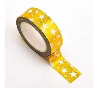 Italian Options Stars Gold Foil Adhesive Washi Tape (15mm x 10 Metre)