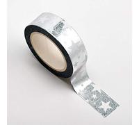 Italian Options Stars Silver Foil Adhesive Washi Tape (15mm x 10 Metre)