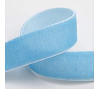Velvet Ribbon 16mm x 10M - Soft Blue