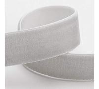 Velvet Ribbon 25mm x 10M - Silver