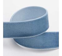 Velvet Ribbon 25mm x 10M - Vintage Blue