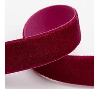 Velvet Ribbon 9mm x 10M - Burgundy