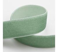 Italian Options Velvet Ribbon 25mm x 10M - Sage Green