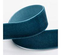 Velvet Ribbon 16mm x 10M - Vintage Teal