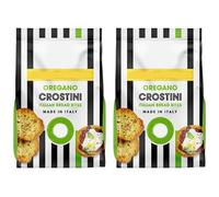 Italian Oregano Crostini Bread Bites, Twice Baked with Olive Oil, Vegan Friendly, 150g,Pack Of 2