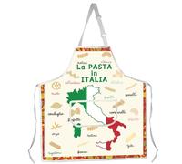 Italian Pasta Kitchen Apron Pasta Lover Gift Italy Cooking Apron Italian Chef Apron With Pocket Pasta Themed Gift (10.La PASTA in ITALIA Apron 2uk)