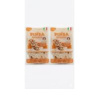 Italian Pinsa Romana Flatbread Bases Pack of 2 (6 Bases) | Roman Style Pre-Baked Pizza Base | 72 Hour Fermented Hand Stretched Dough | Crispy Artisan Crust | Ready to Bake in 5 Minutes | Made in Italy