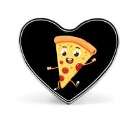 Italian Pizza Italy Heart Lapel Pin Metal Brooch Badge For Clothing Jackets Hat Backpack