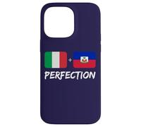 Italian Plus Haitian Perfection Mix Heritage Flag Case for iPhone 14 Pro Max