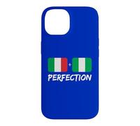Italian Plus Nigerian Perfection Mix Heritage Flag Case for iPhone 14