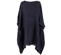 Italian Plus Size Plain Tunic Top Women Dresses Plus Size FASHION GYAL S06 Navy
