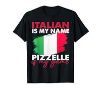 Italian Pride Pizzelle Game Design T-Shirt