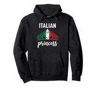 Italian Princess Italy Flag Crown Tiara Heritage Pride Pullover Hoodie