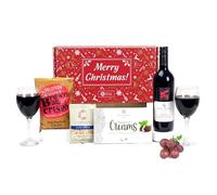 Italian Red Wine Gift Set - Wine Hamper with Special Occasion Box (Merry Christmas)