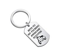 Italian Scooter Keychain Scooter Driver Gift Italian Moped Scooter Keyring Scooter Lover Gifts (AWESOME SCOOTER uk)