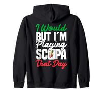 Italian Scopa Cards Nonna Nonno Playing Italian Scopa Zip Hoodie